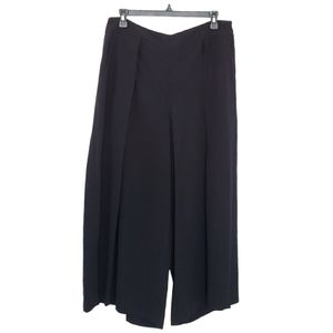 JS black wrap wide leg flowy GIBSON capri pants 31